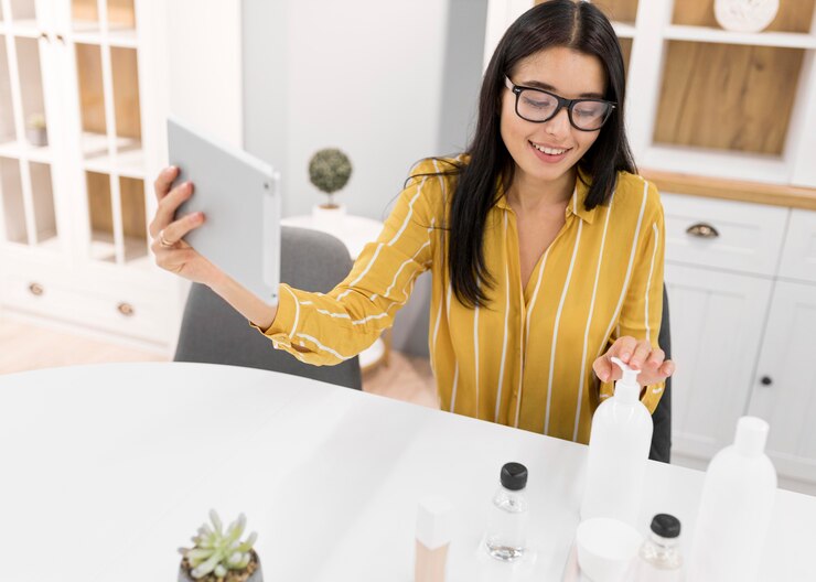 Empresária com tablet lendo sobre mudanças fiscais 2024