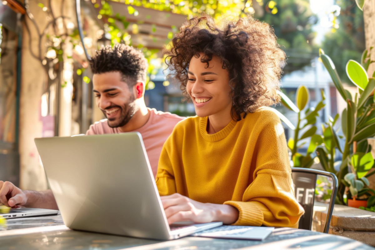 Mulher trabalhando em um notebook sobre uma mesa em ambiente de escritório representando: Insumos tributáveis: quais são afetados pelo Imposto Seletivo?